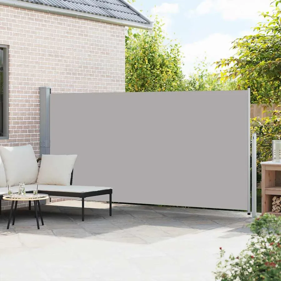 Auvent latéral rétractable 160 x 500 cm Gris - 3