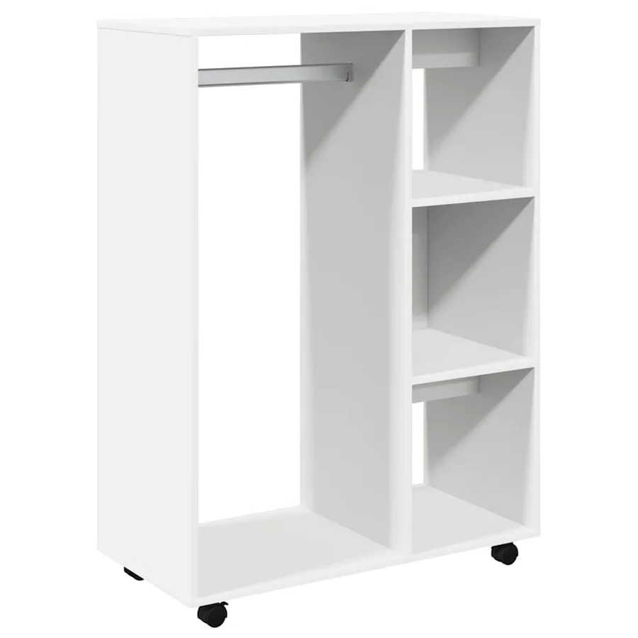 Garde-robe Blanc 80x40x110 cm Bois d’ingénierie - 2