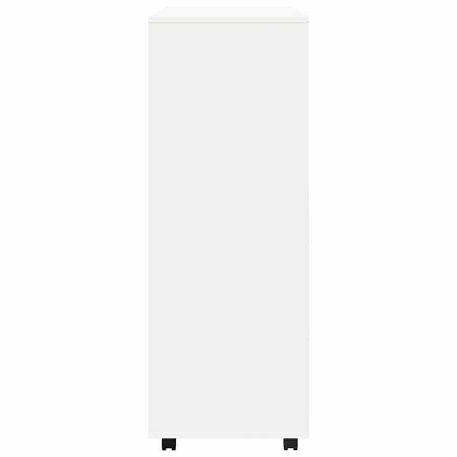 Garde-robe Blanc 80x40x110 cm Bois d’ingénierie - 4