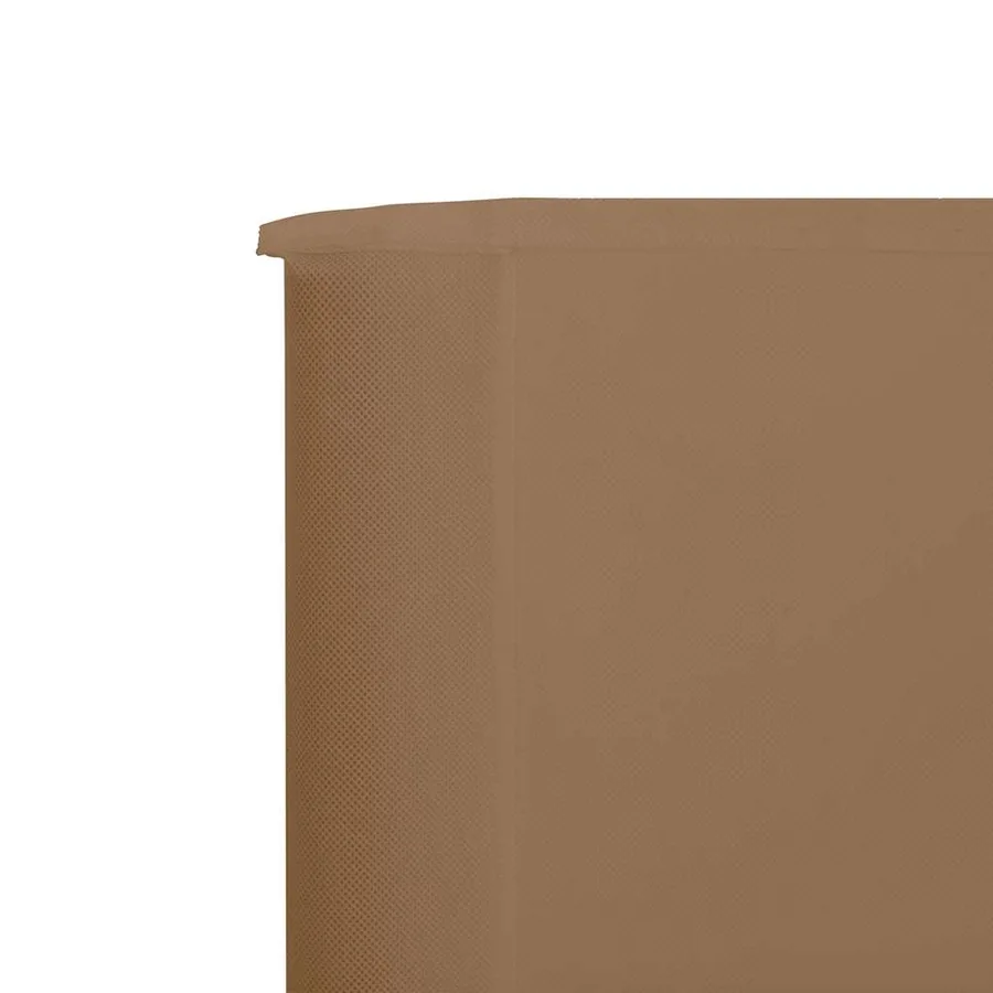 Paravent 6 panneaux Tissu 800 x 80 cm Taupe - 4