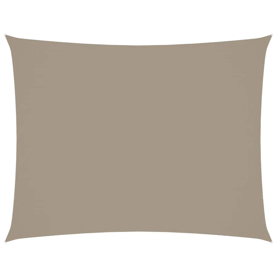 Voile de parasol tissu oxford rectangulaire 2,5x4 m taupe - 2