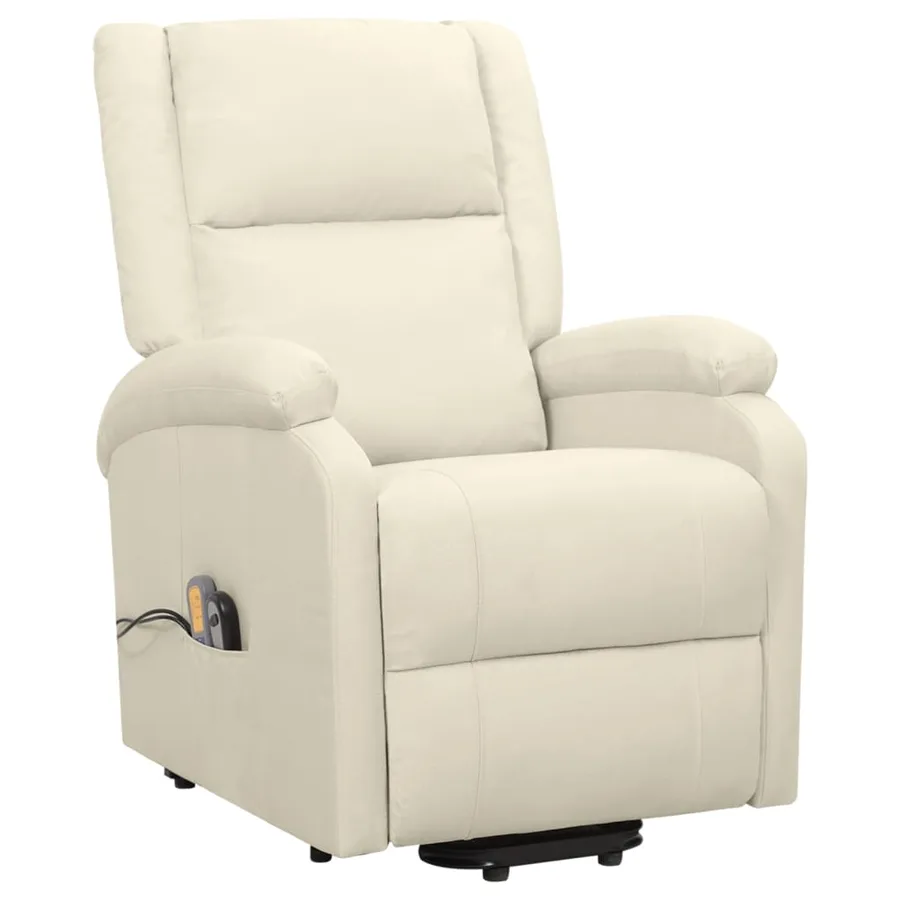 Fauteuil de massage Crème Tissu - 2