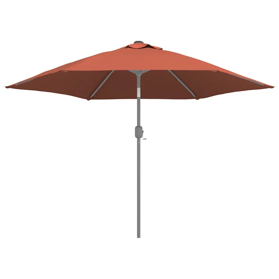 Tissu de remplacement de parasol d'extérieur Terre cuite 300 cm - 4