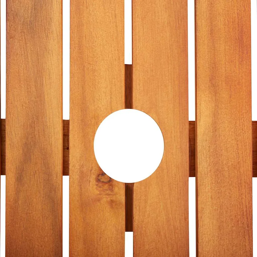 Table de jardin 215x90x74 cm Bois d'acacia massif - 4