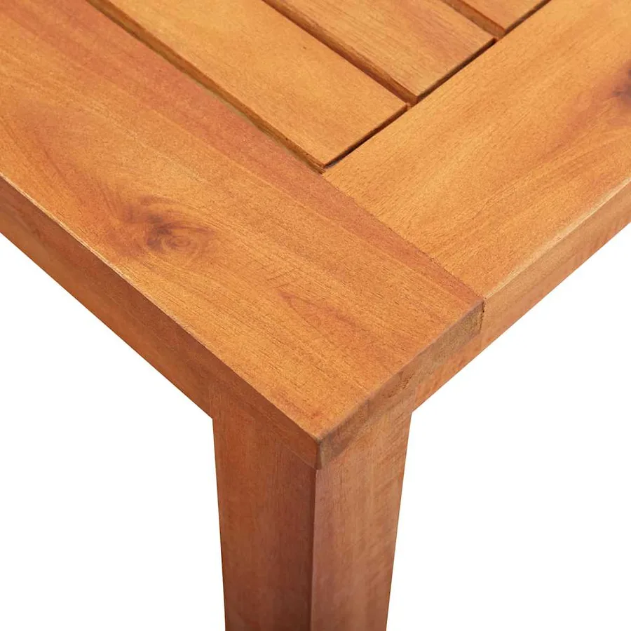 Table de jardin 215x90x74 cm Bois d'acacia massif - 5