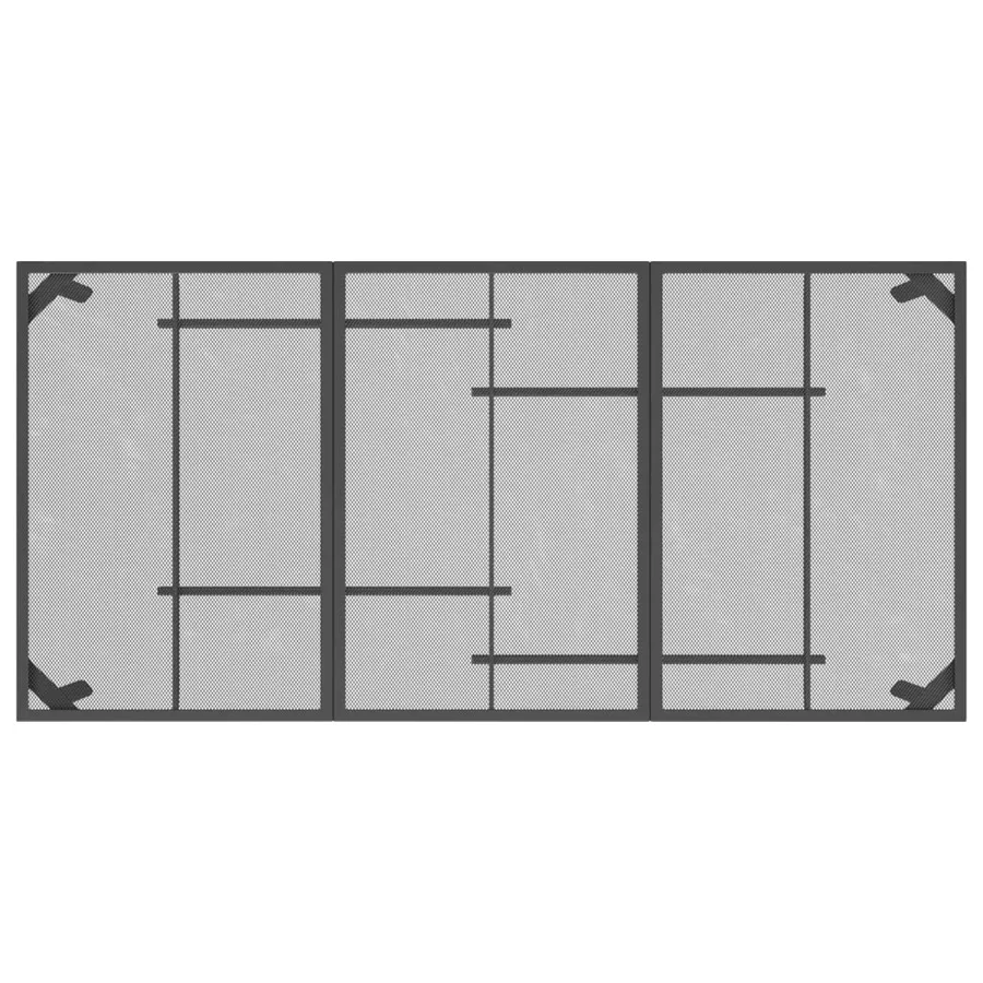 Table de jardin anthracite 165x80x72 cm Treillis d'acier - 5