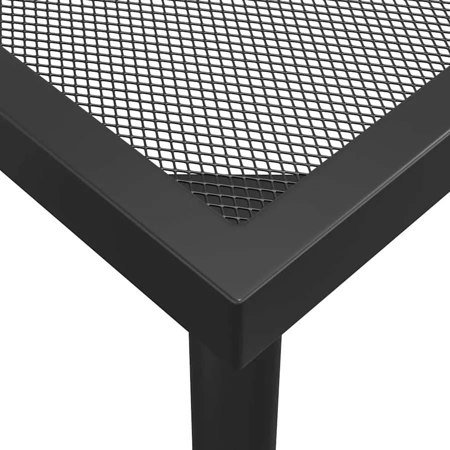 Table de jardin anthracite 165x80x72 cm Treillis d'acier - 6