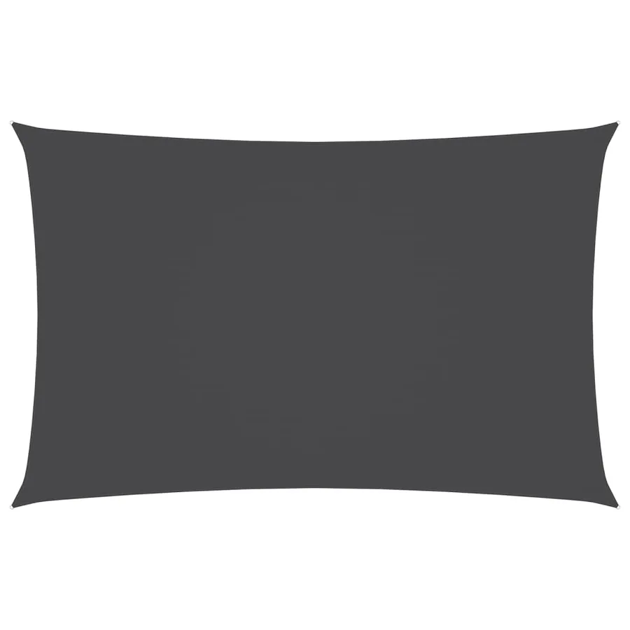 Voile de parasol tissu oxford rectangulaire 4x7 m anthracite - 2