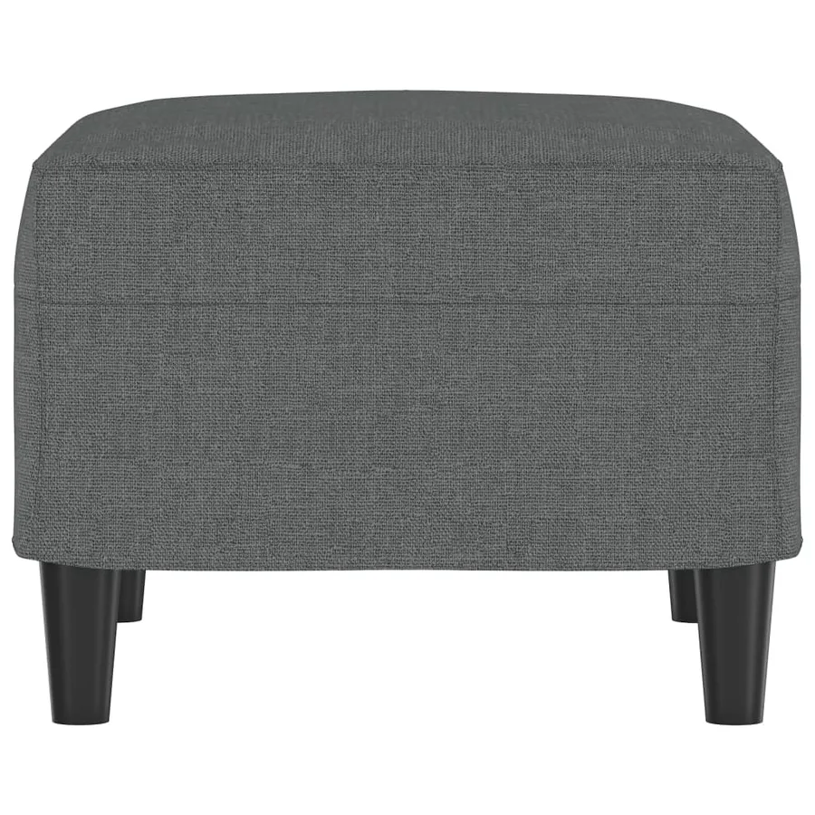 Repose-pied Gris foncé 60x50x41 cm Tissu - 4