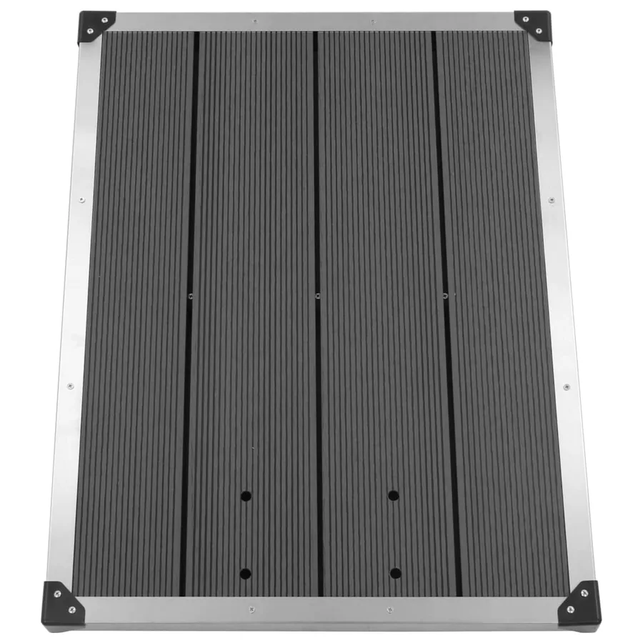 Douche de jardin avec base gris 230 cm Acier inoxydable - 12