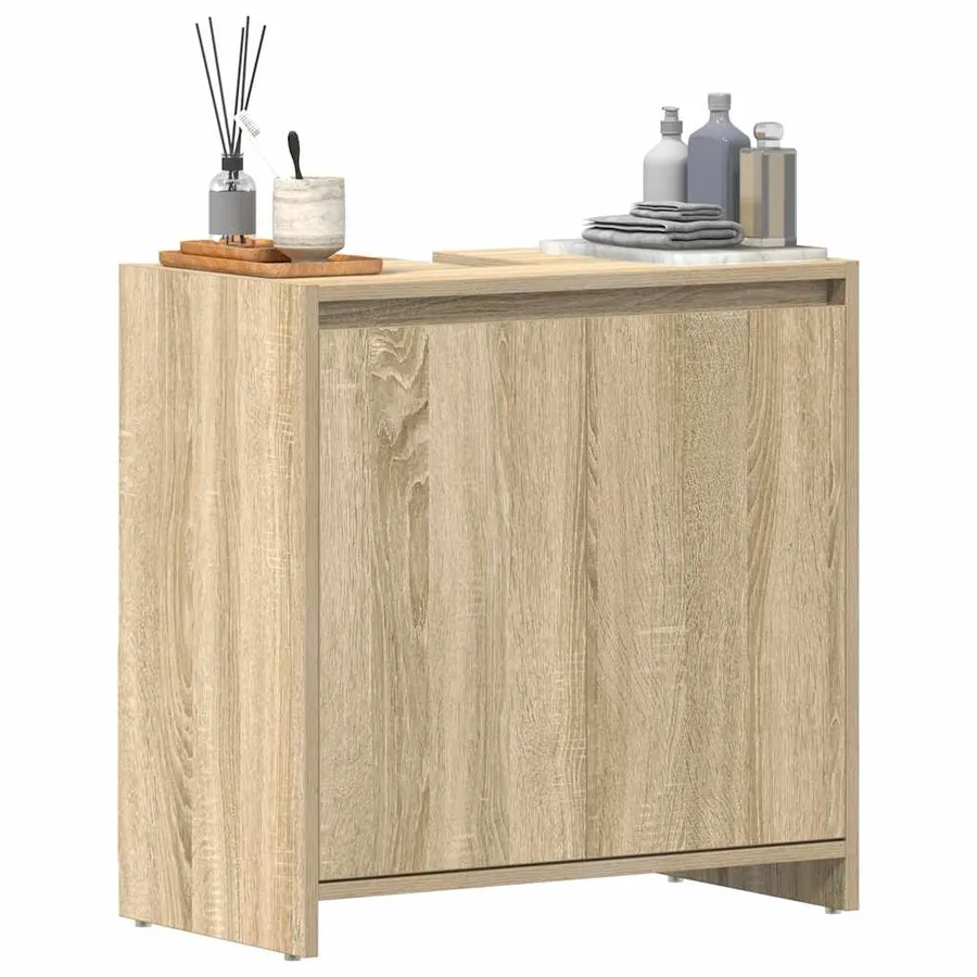 Armoire de salle de bain Chêne sonoma Bois d'ingénierie - 4