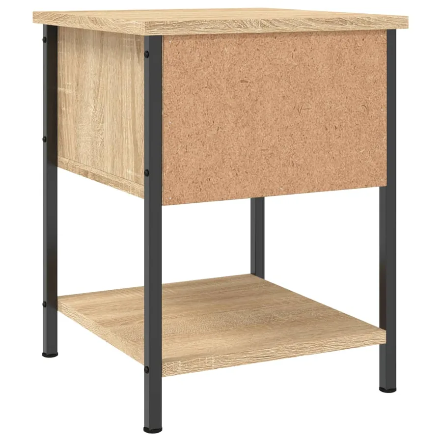 Tables de chevet 2 pcs chêne sonoma 34x35,5x45 cm - 9