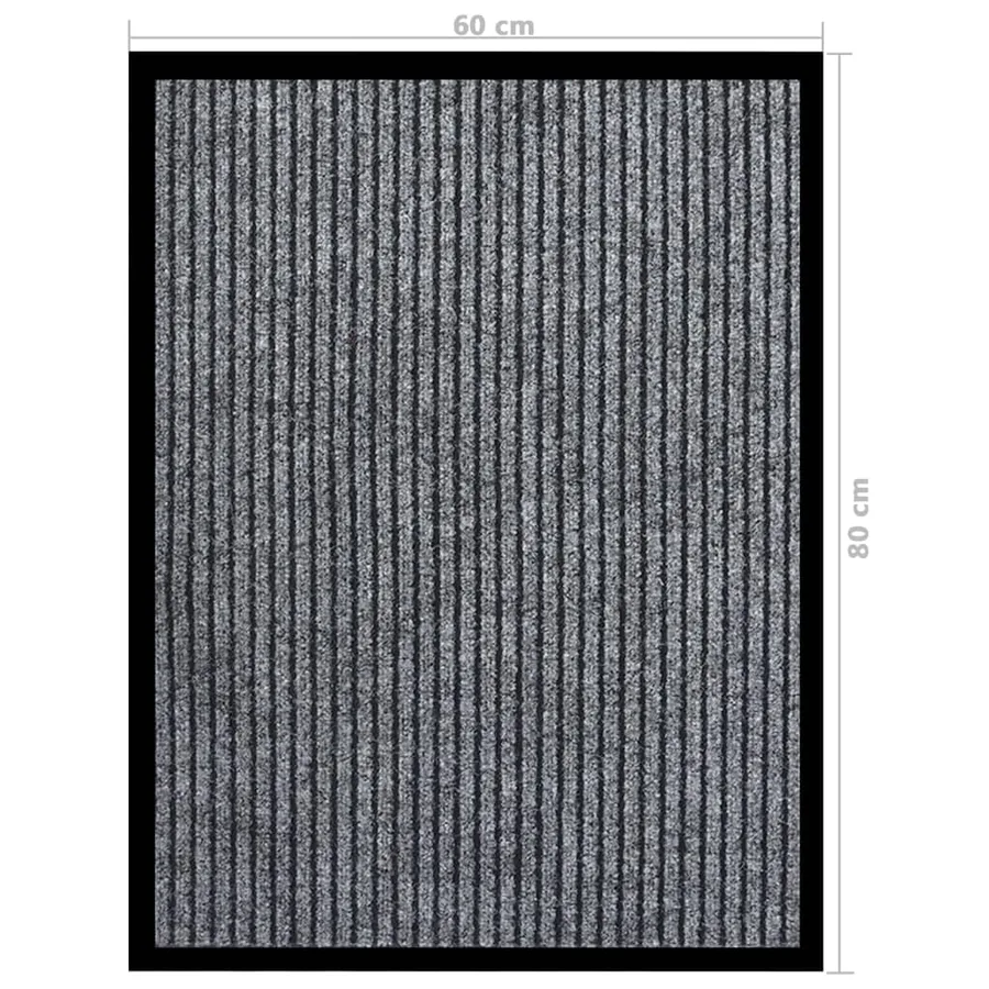Paillasson rayé Gris 60x80 cm - 6