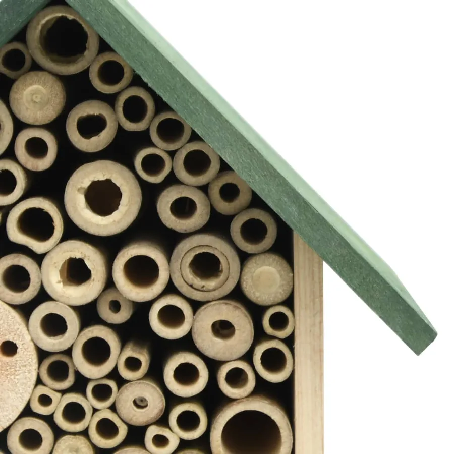 Hôtel à insectes 2 pcs 23x14x29 cm Bois de sapin massif - 3