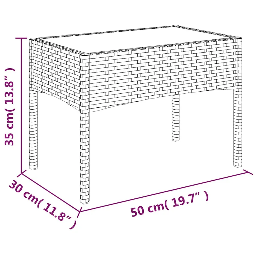 Salon de jardin 4 pcs avec coussins Noir Résine tressée - 11