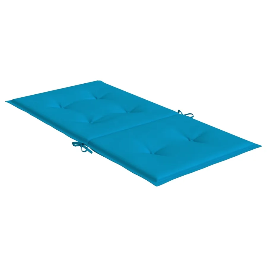 Coussins de chaise de jardin à dossier bas lot de 6 bleu - 5