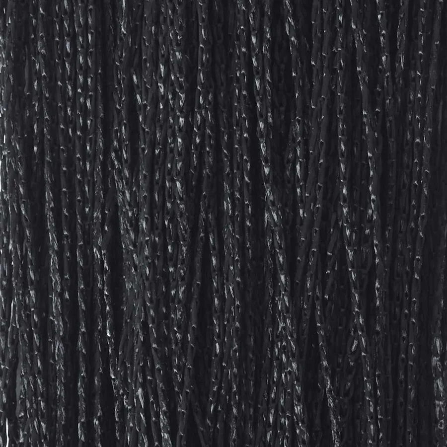 Rideau en fils 2 pcs 100 x 250 cm Noir - 9