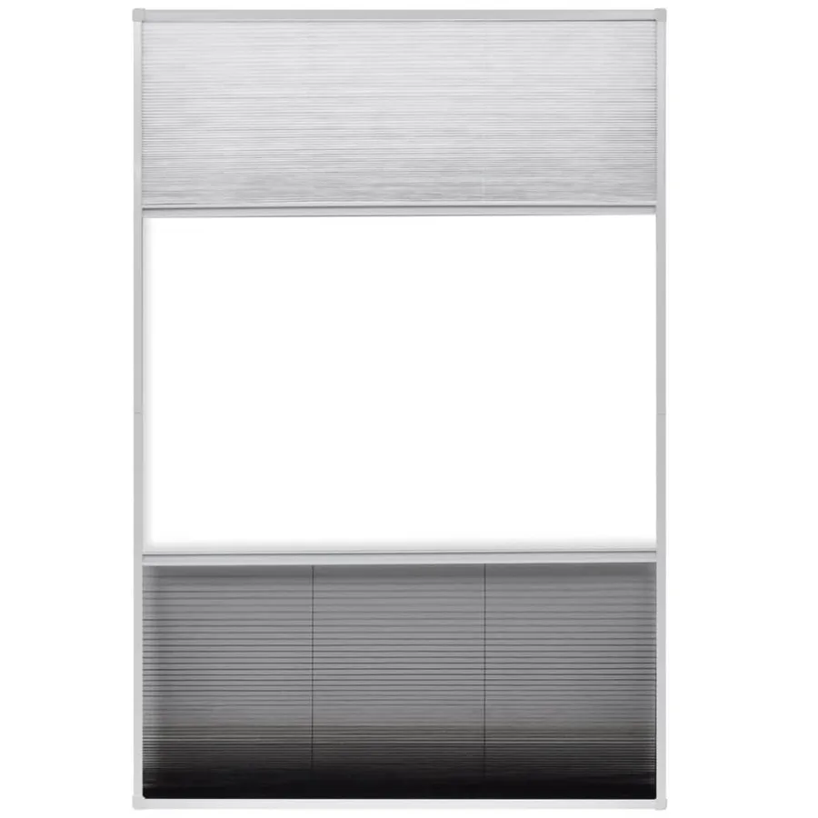 Moustiquaire plissée pour fenêtre et store Aluminium 80 x 120cm - 5