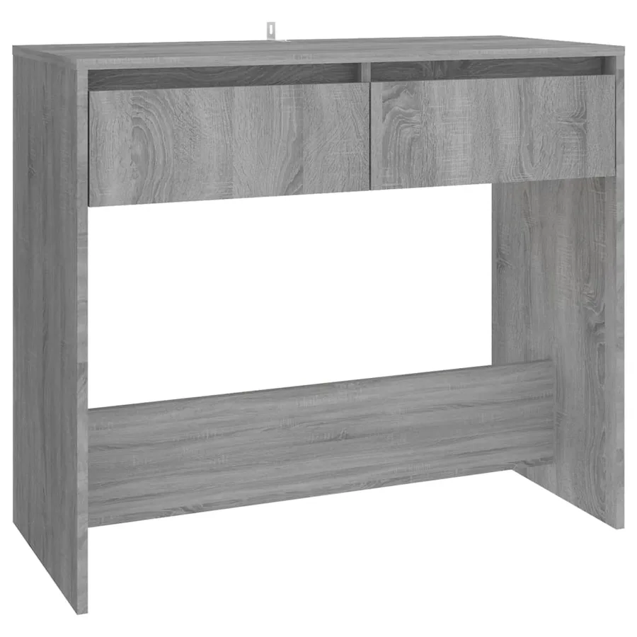 Table console sonoma gris 89x41x76,5 cm bois d'ingénierie - 2
