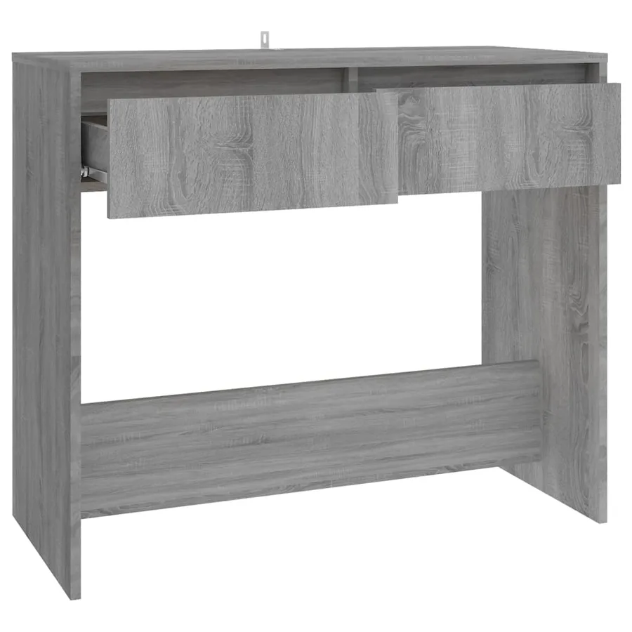 Table console sonoma gris 89x41x76,5 cm bois d'ingénierie - 7