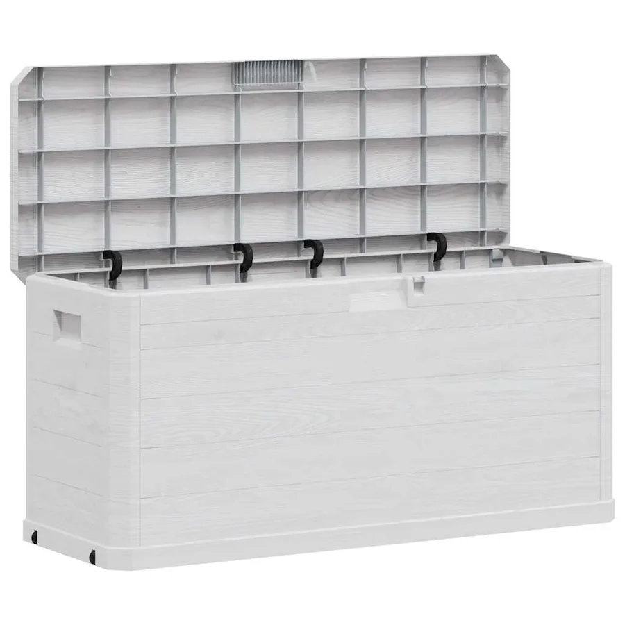 Boîte de rangement de jardin 280 L Gris clair - 2