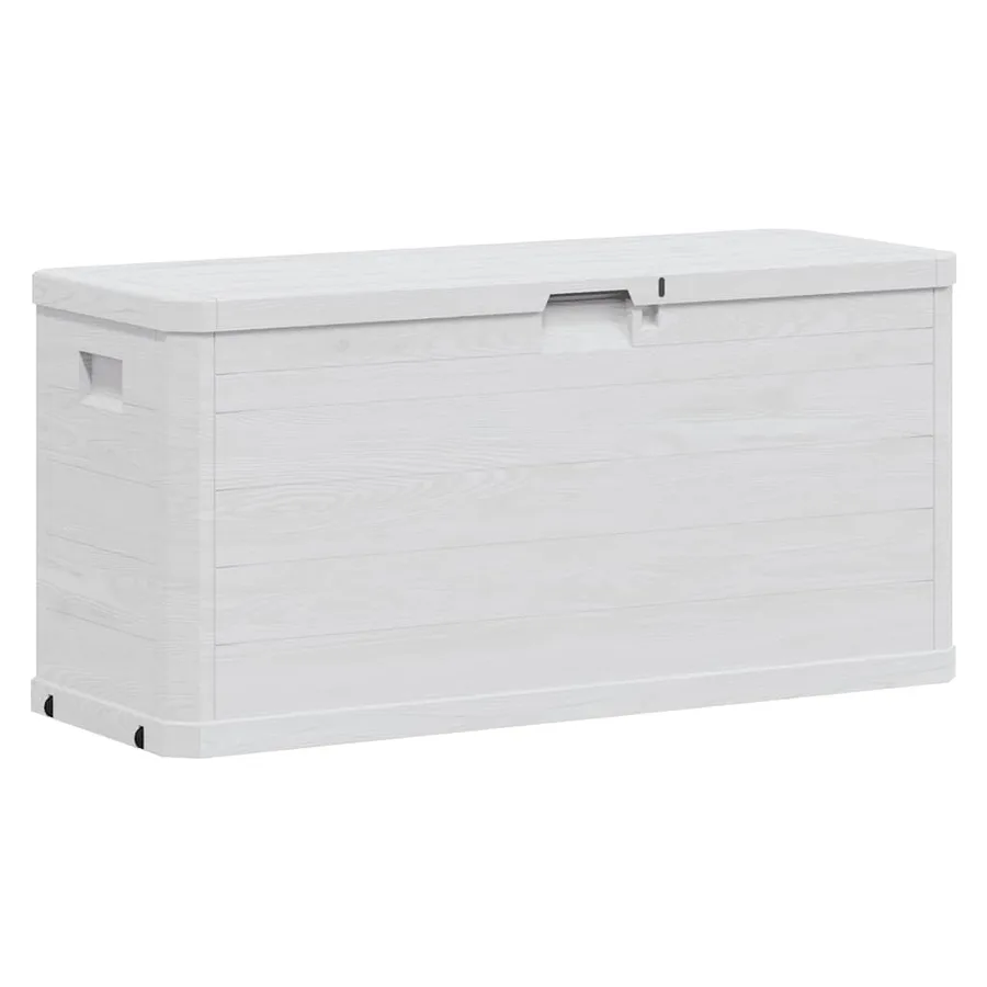 Boîte de rangement de jardin 280 L Gris clair - 3