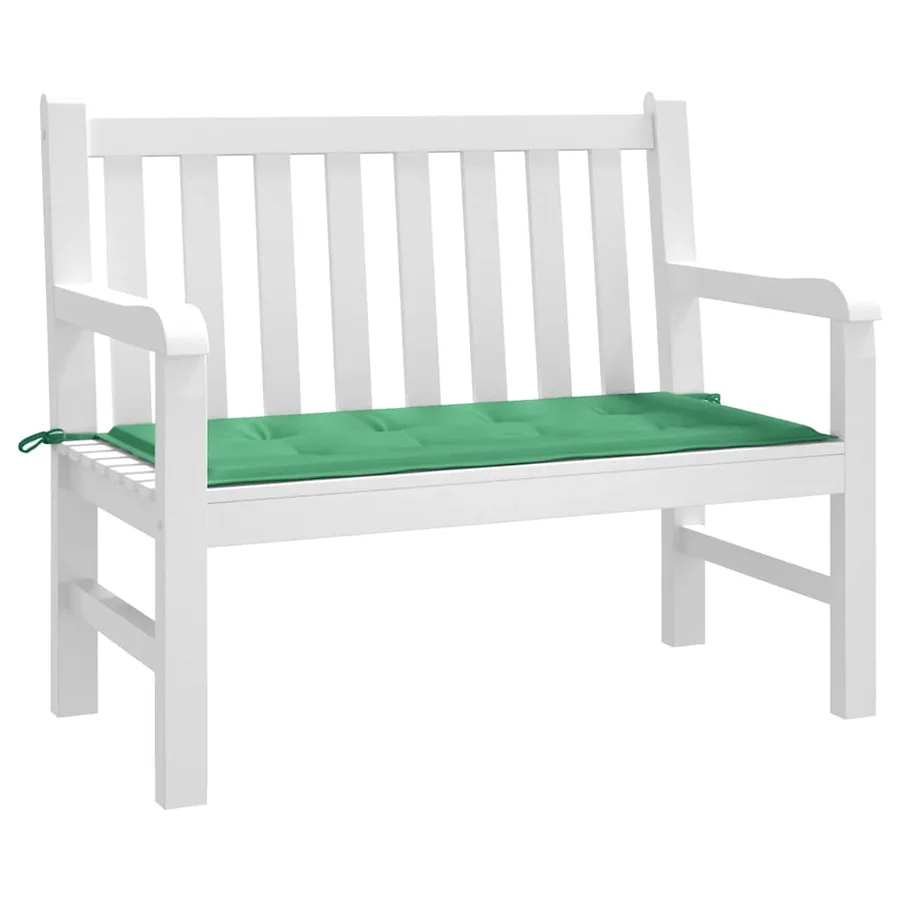 Coussin de banc de jardin vert 120x50x3 cm tissu oxford - 3