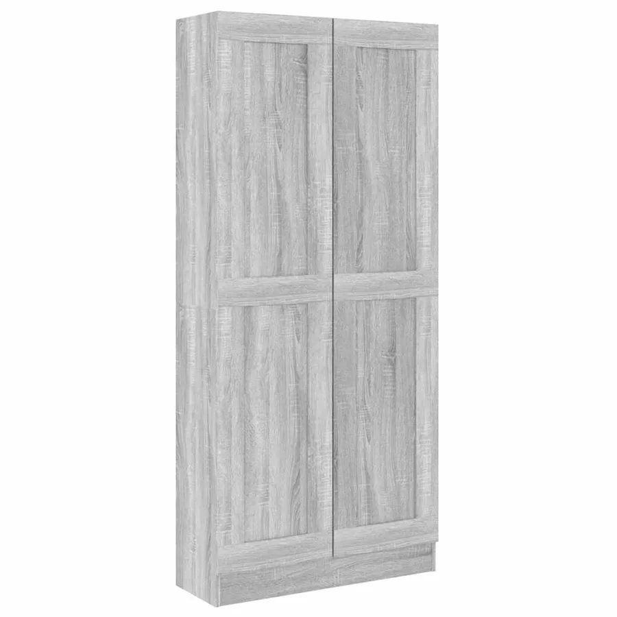 Bibliothèque Sonoma gris 82,5x30,5x185,5 cm Bois d'ingénierie - 2