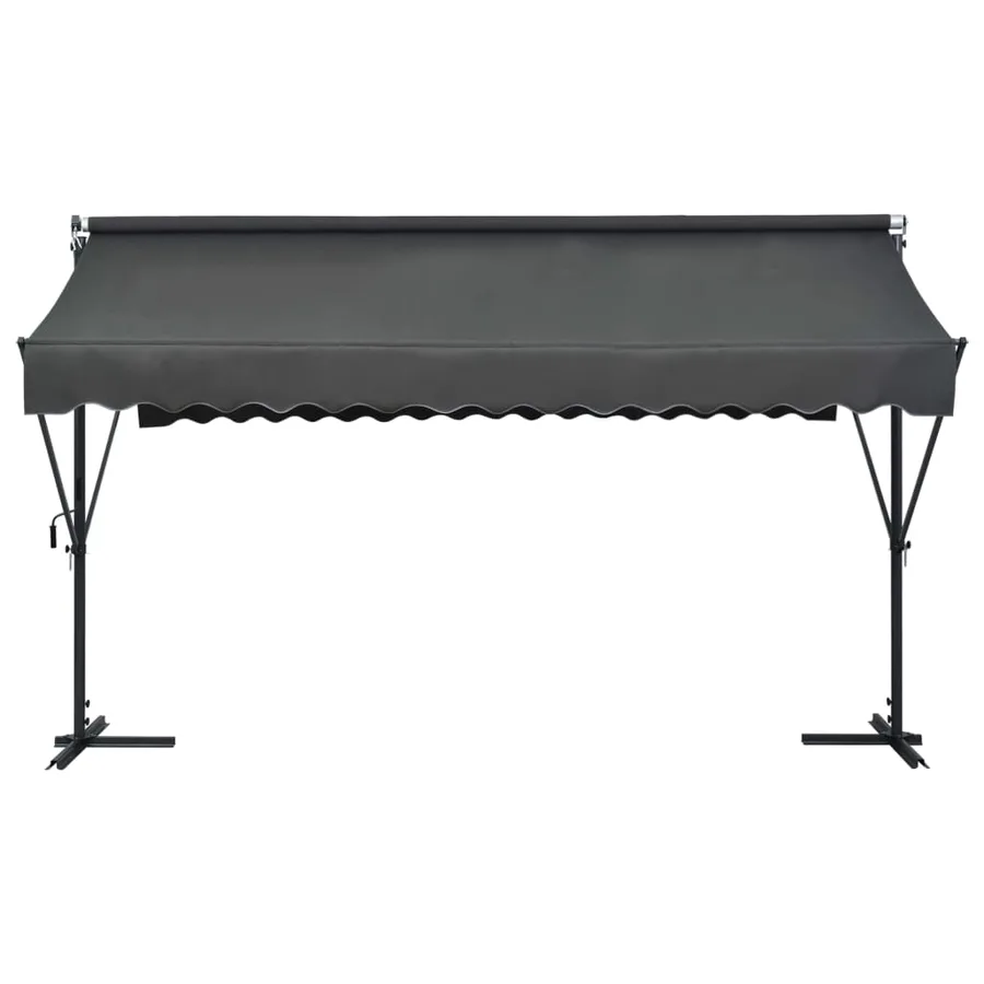 Auvent sur pied 400 x 300 cm Anthracite - 3
