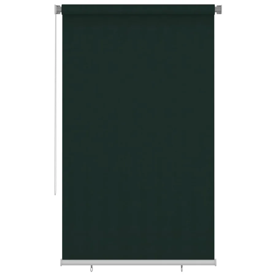 Store roulant d'extérieur 145 (l) x 230 (H) cm vert foncé HDPE
