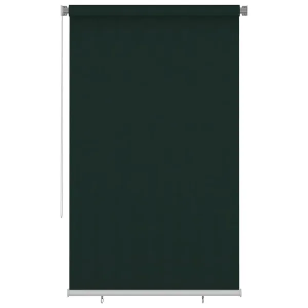 Store roulant d'extérieur 145 (l) x 230 (H) cm vert foncé HDPE