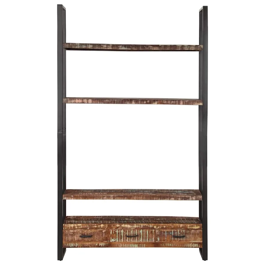 Bibliothèque 118x30x200 cm Bois de récupération massif - 5