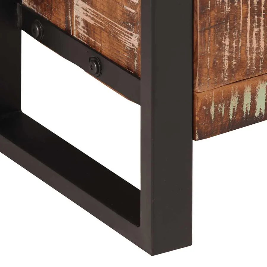 Bibliothèque 118x30x200 cm Bois de récupération massif - 9