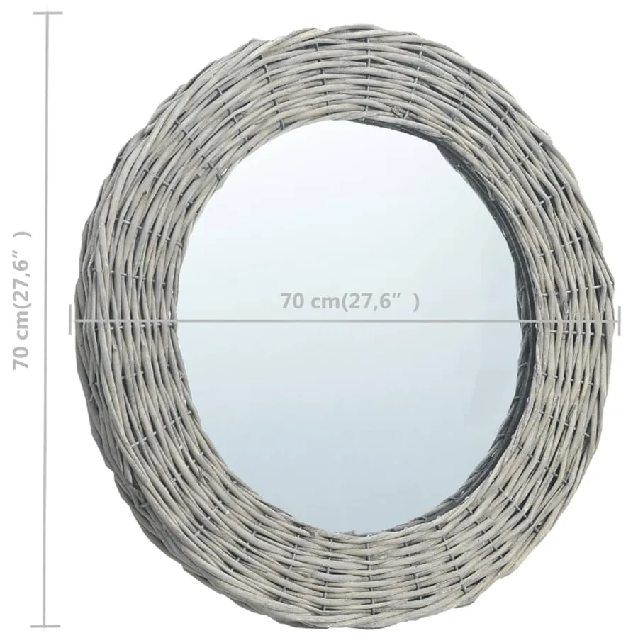 Miroir 70 cm Osier - 4