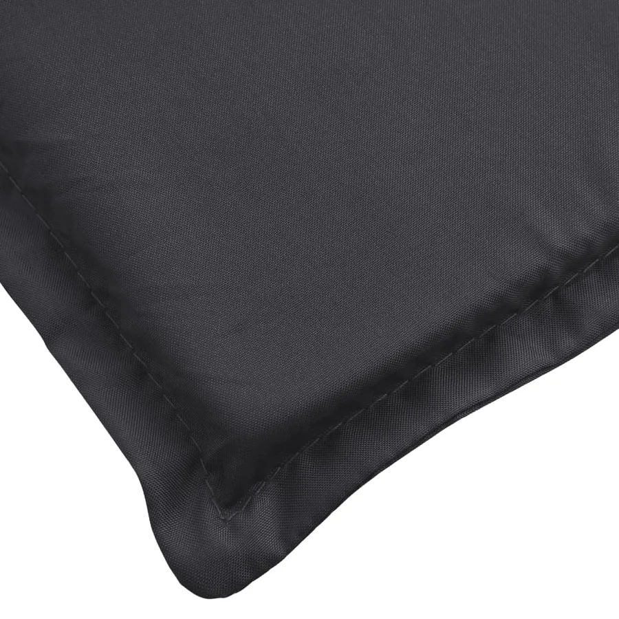 Coussin de chaise longue noir 200x60x3 cm tissu oxford - 6