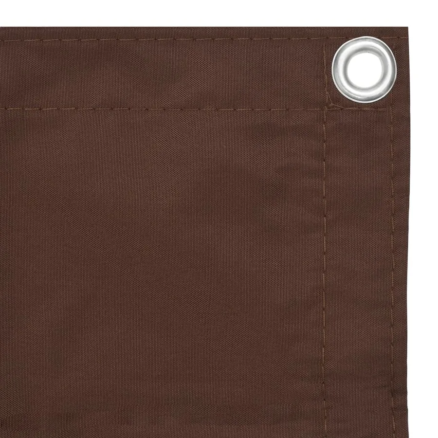 Écran de balcon Marron 120x500 cm Tissu Oxford - 3