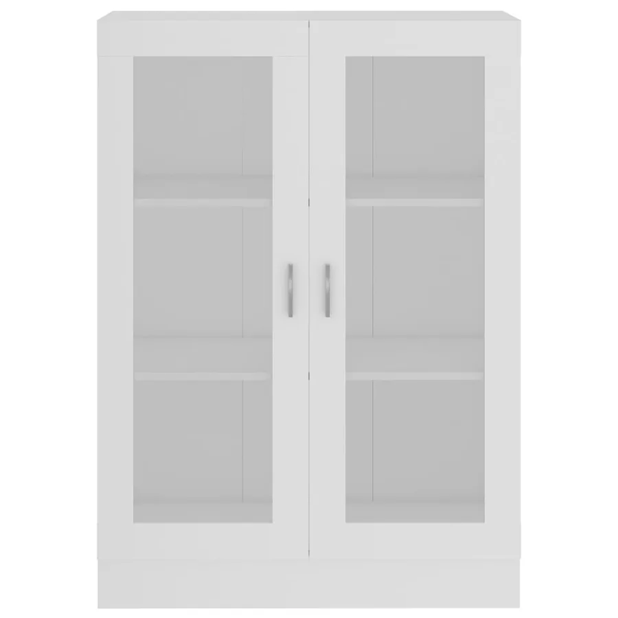 Armoire à vitrine Blanc 82,5x30,5x115 cm Bois d'ingénierie - 5