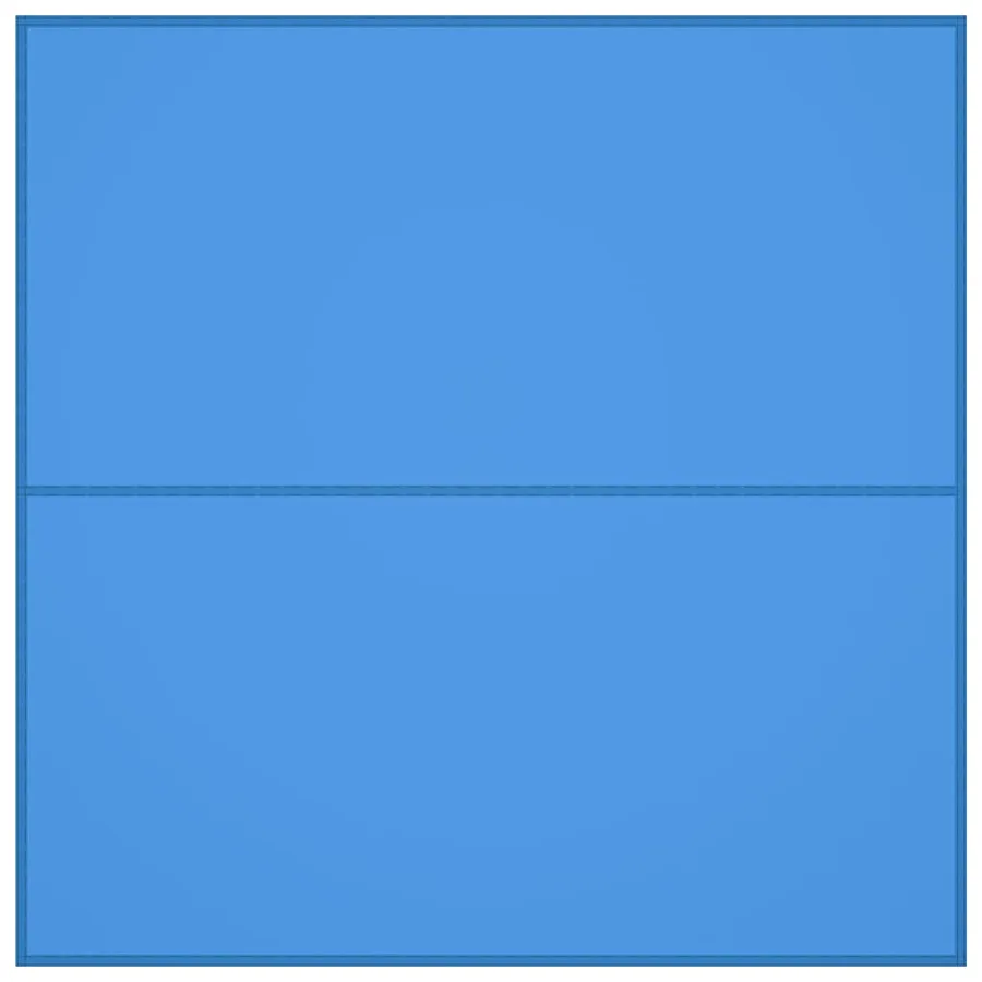 Bâche d'extérieur 4x4 m Bleu - 3