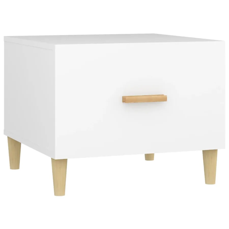 Tables basses 2 pcs blanc 50x50x40 cm bois d'ingénierie - 6