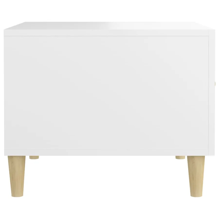 Tables basses 2 pcs blanc 50x50x40 cm bois d'ingénierie - 9
