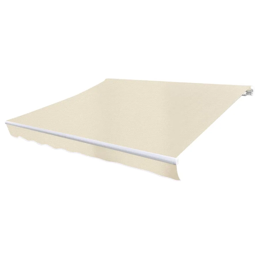 Tissu de remplacement pour auvent couleur crème 6x3 m polyester - 2