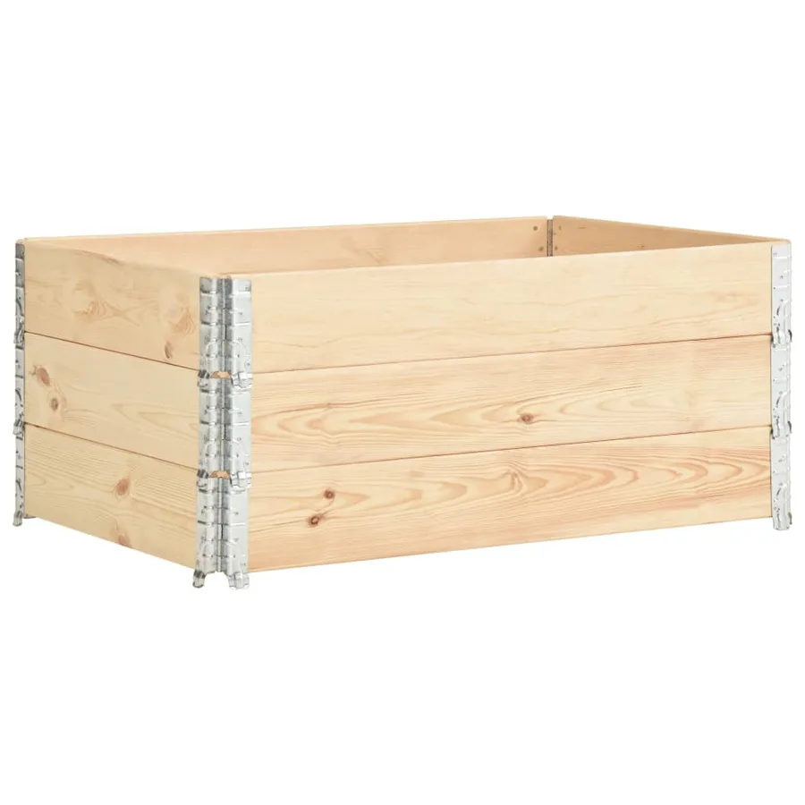Jardinières surélevées 3 pcs 100x150 cm Bois de pin solide - 2