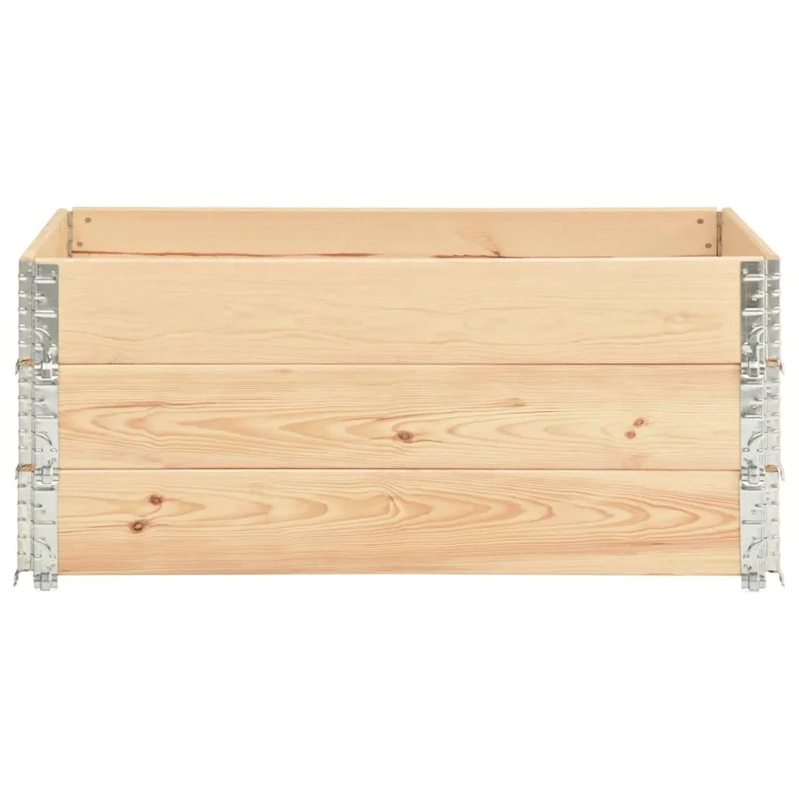 Jardinières surélevées 3 pcs 100x150 cm Bois de pin solide - 3