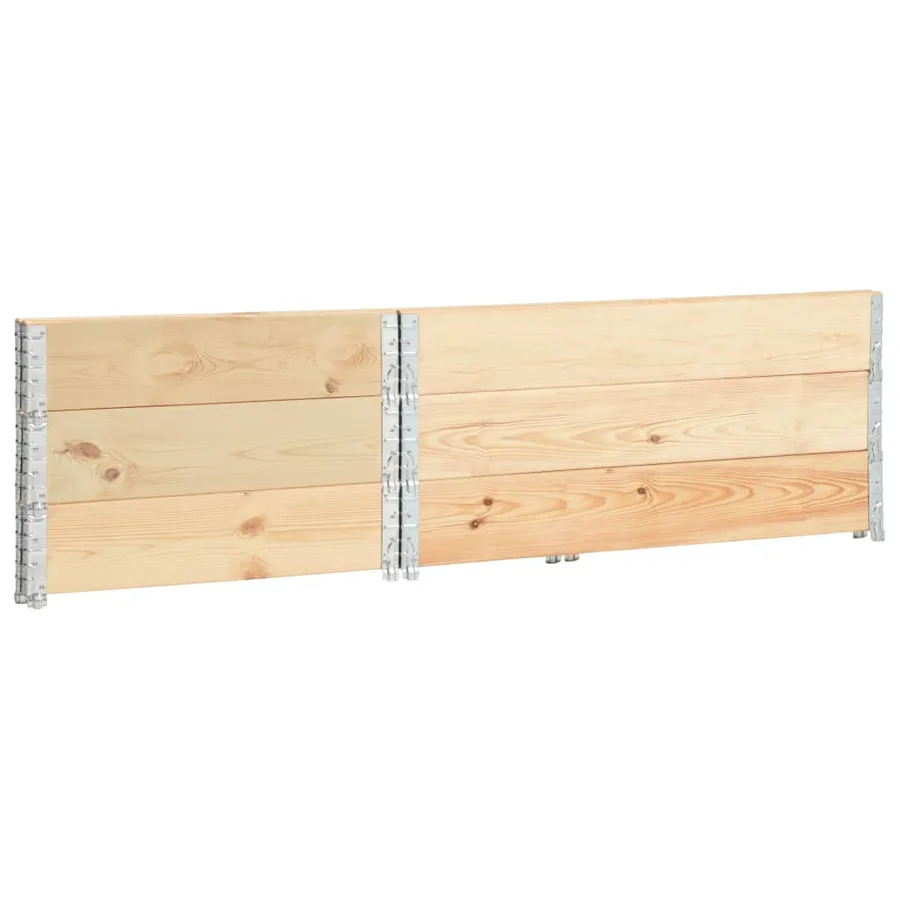 Jardinières surélevées 3 pcs 100x150 cm Bois de pin solide - 4