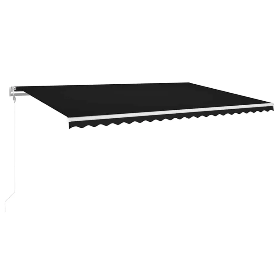Auvent automatique capteur de vent et LED 500x350 cm Anthracite - 2