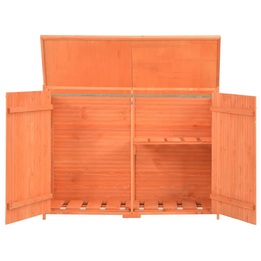 Abri de stockage de jardin 128x42x91 cm Bois - 2