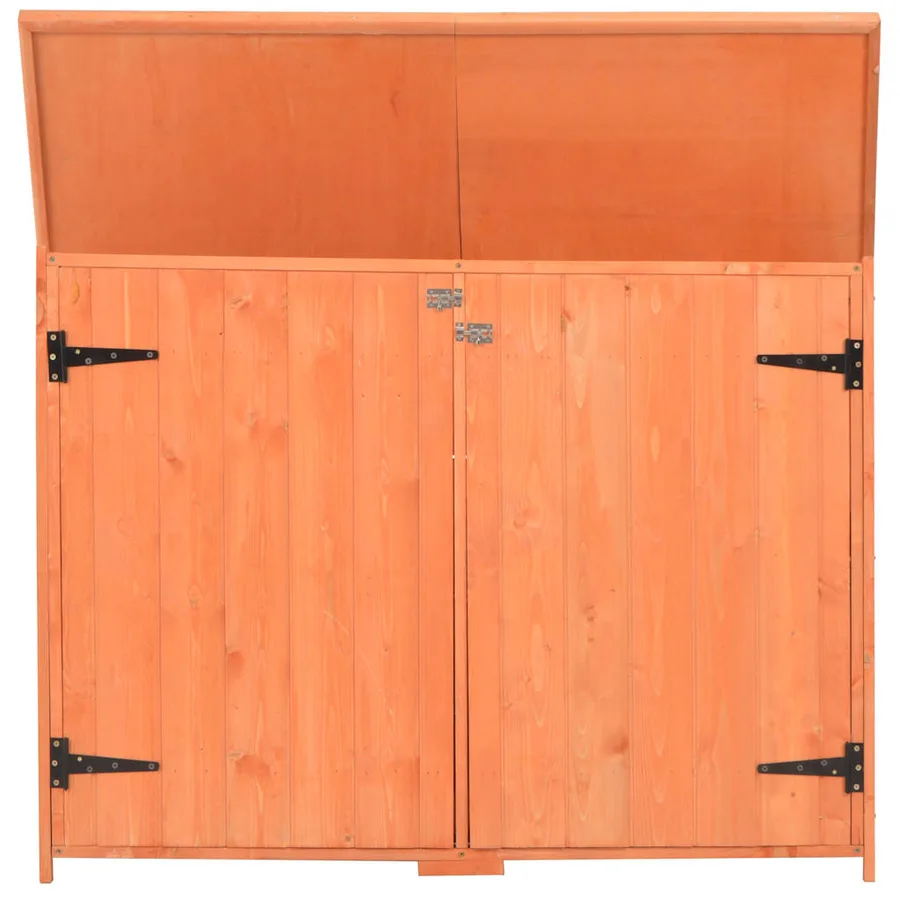 Abri de stockage de jardin 128x42x91 cm Bois - 3
