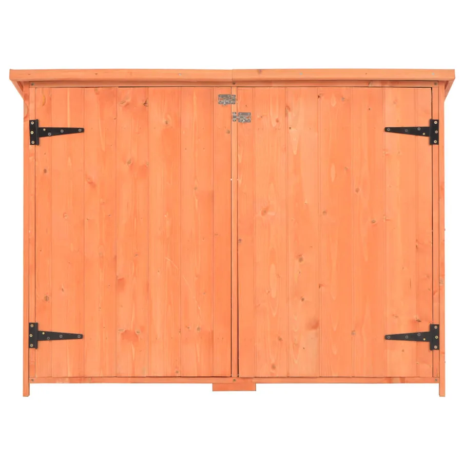 Abri de stockage de jardin 128x42x91 cm Bois - 4