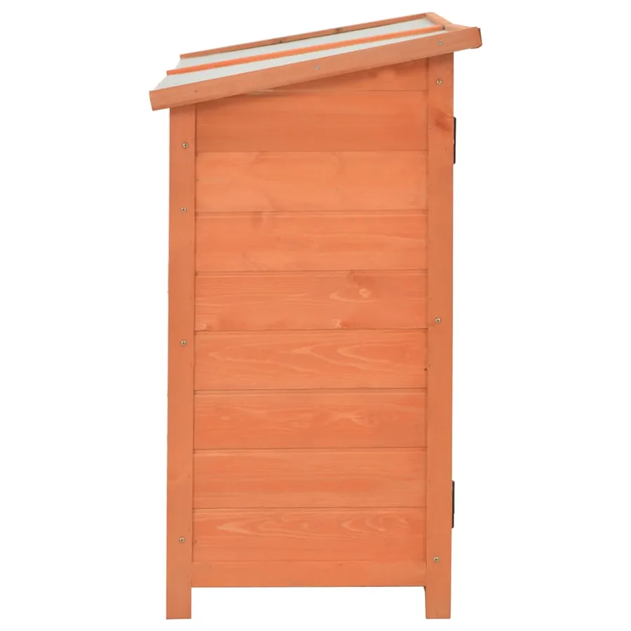 Abri de stockage de jardin 128x42x91 cm Bois - 5