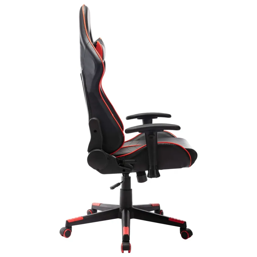 Chaise de jeu Noir et rouge Cuir artificiel - 3